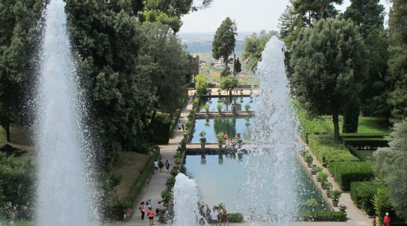 Latium - Tivoli - Villa d'Este - Jets d'eau