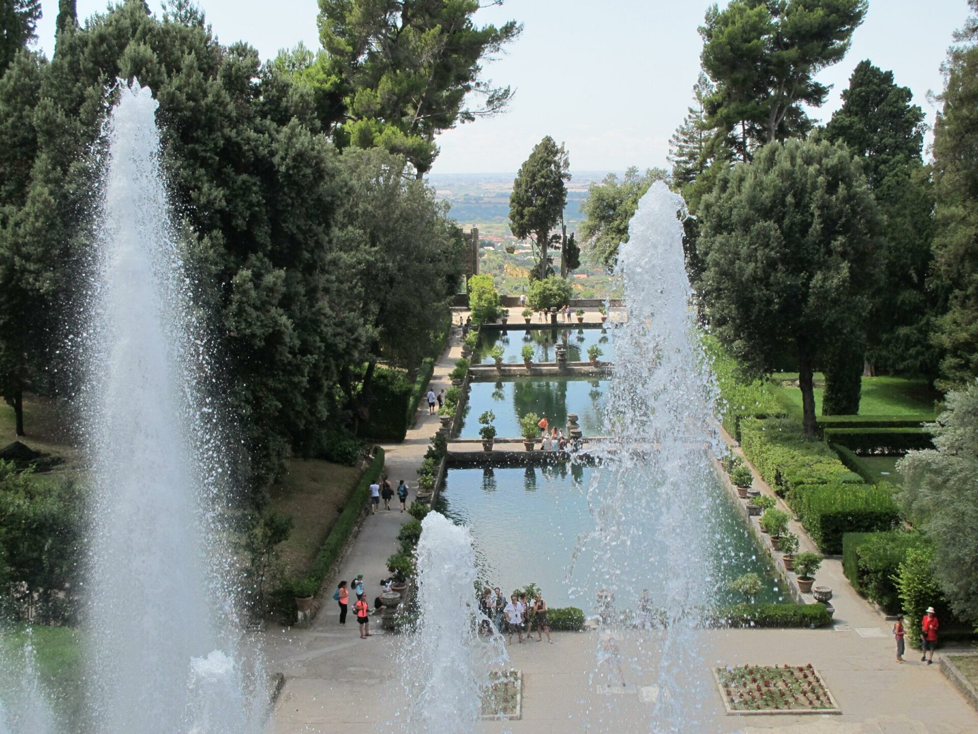 Latium - Tivoli - Villa d'Este - Jets d'eau