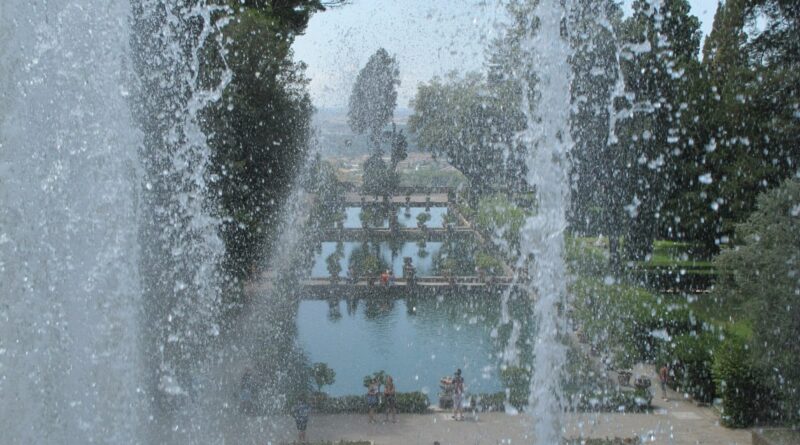 Latium - Tivoli - Villa d'Este - Jets d'eau