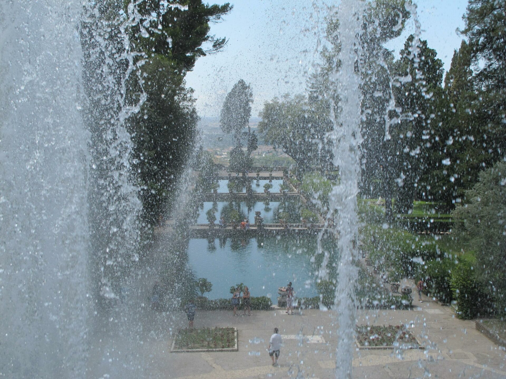 Latium - Tivoli - Villa d'Este - Jets d'eau