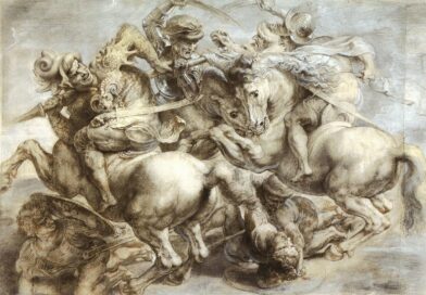 La bataille d'Anghiari - Copie d'une fresque du Palazzo della Signoria à Florence, réalisée en 1504-1505 et détruite vers 1560.