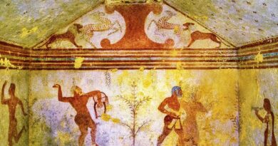 Tarquinia - Nécropole - Tome des Bacchants (Tomba dei Baccanti)