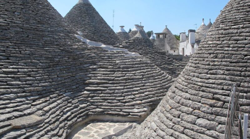 Alberobello - Vue sur les toits des trulli