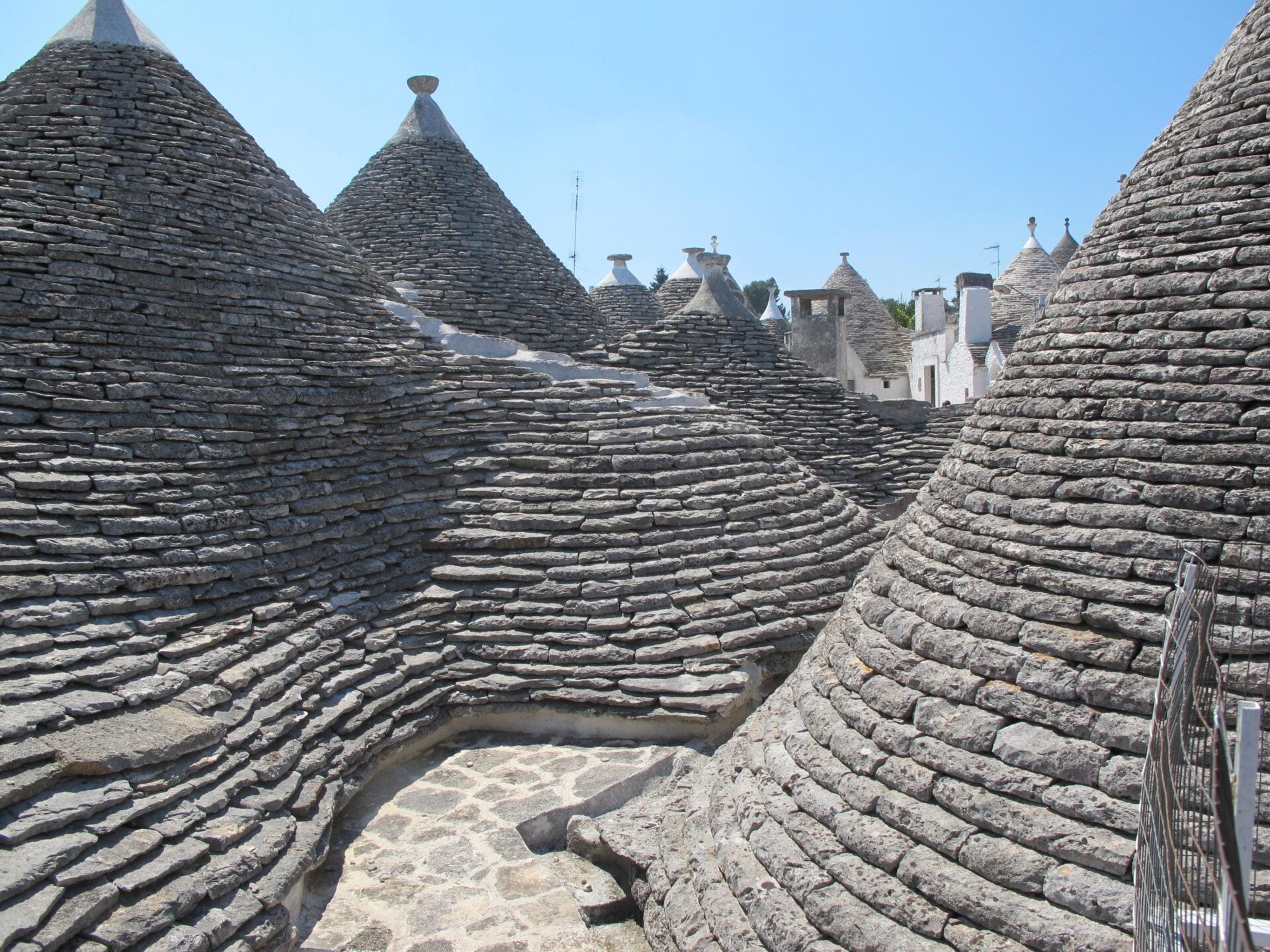 Alberobello - Vue sur les toits des trulli