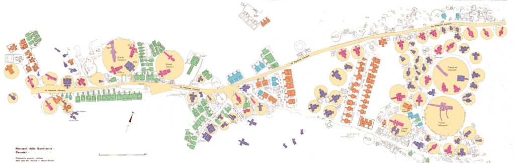 Cerveteri - Nécropole "Della Banditaccia" (plan)