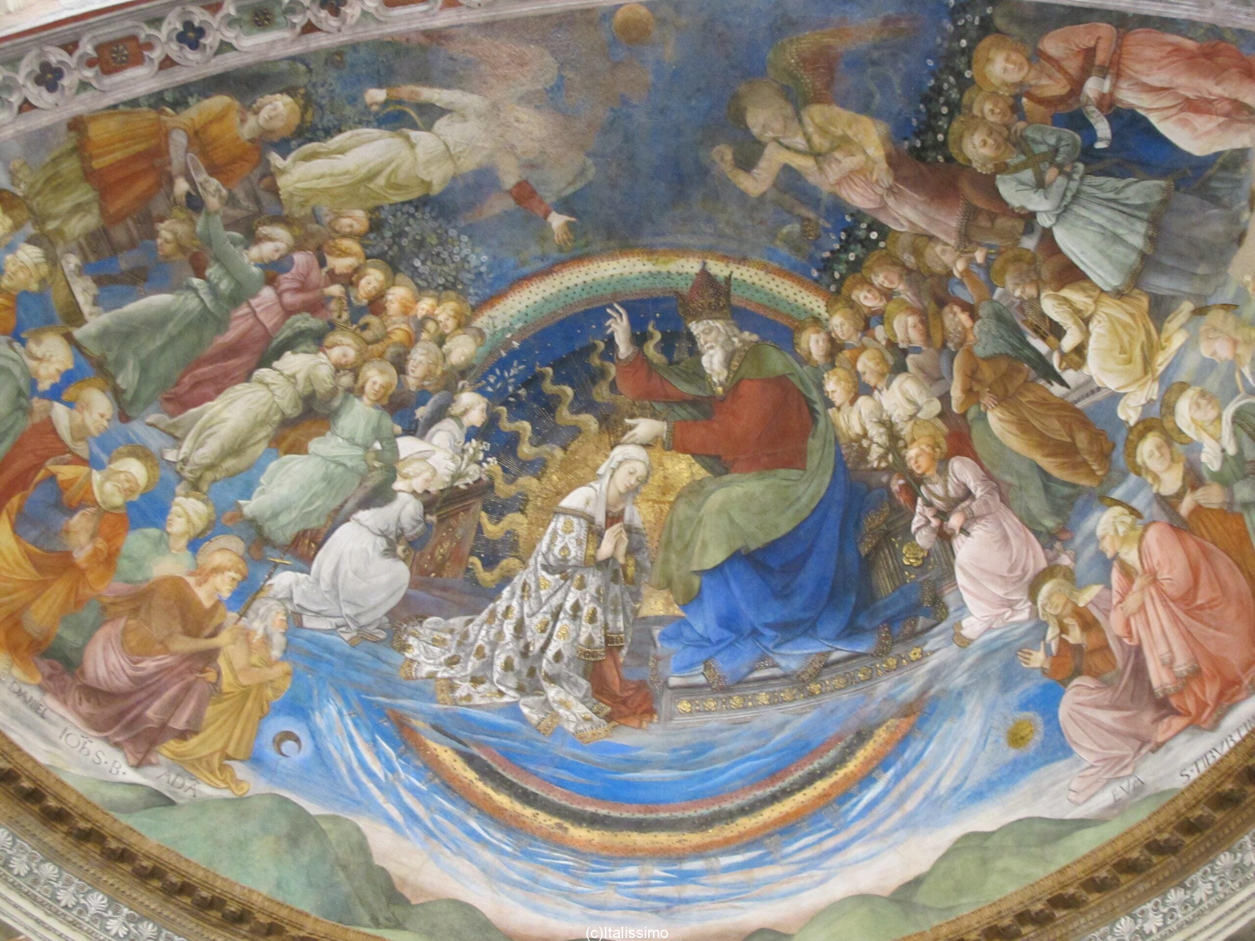 Fresques représentant les épisodes de la Vie de la Vierge réalisées par Fra Filippo Lippi