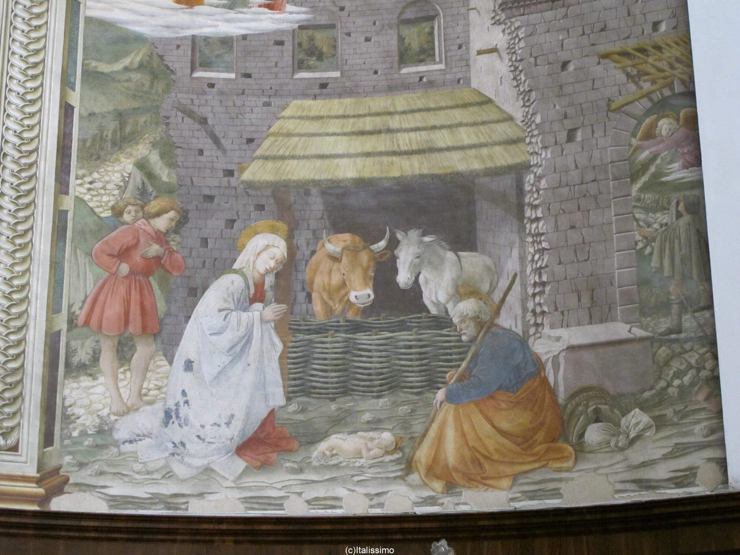 Fresques représentant les épisodes de la Vie de la Vierge réalisées par Fra Filippo Lippi