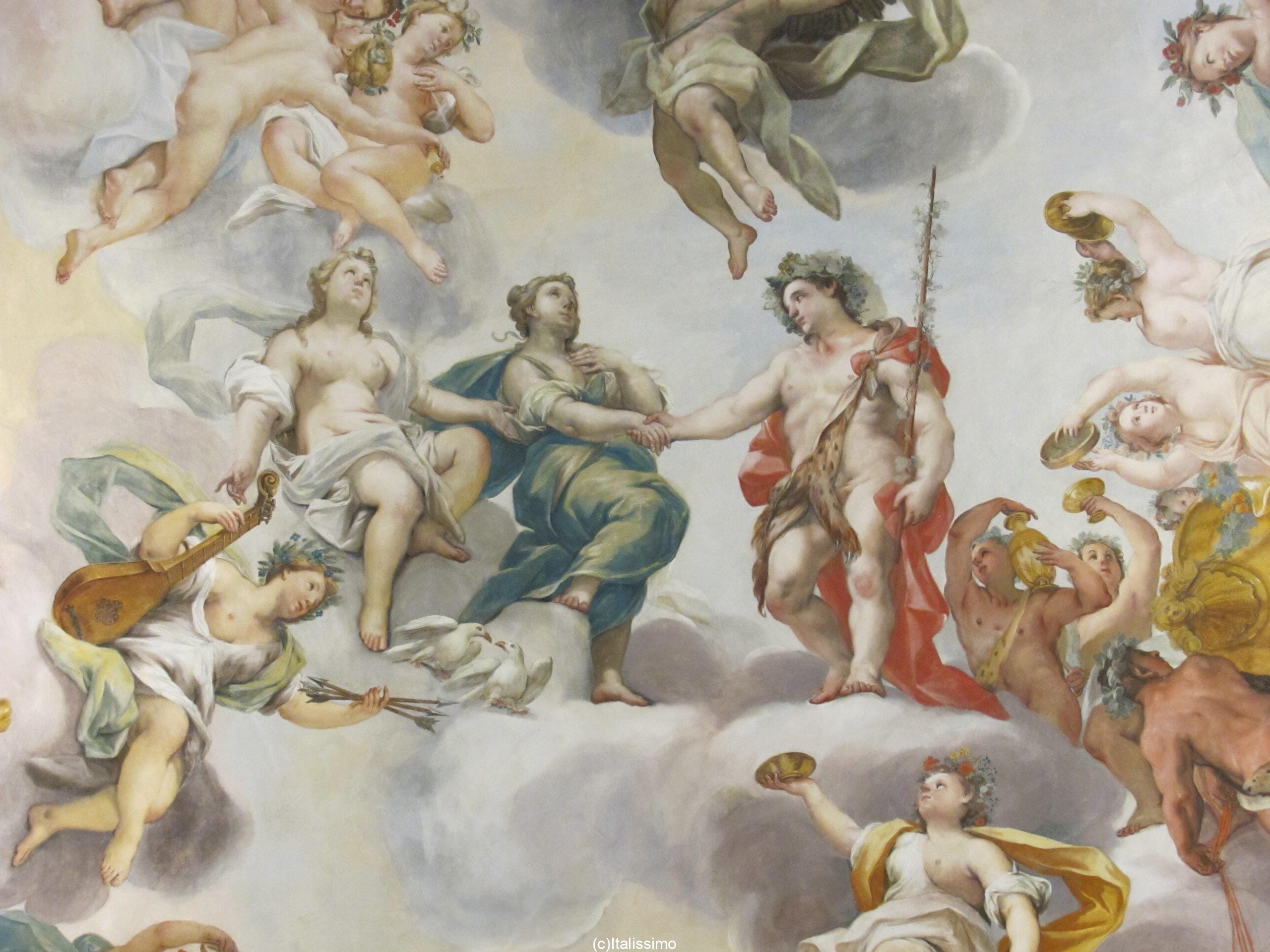Macerata - Palazzo Buonaccorsi - Galerie Aeneid (plafond)