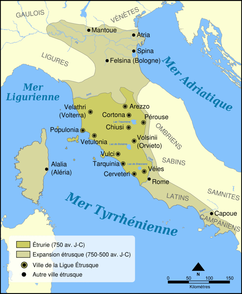 Carte de l'Etrurie