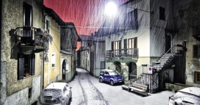 montestrutto, snow, nature, piemonte, italy, winter, village, gray village, gray snow