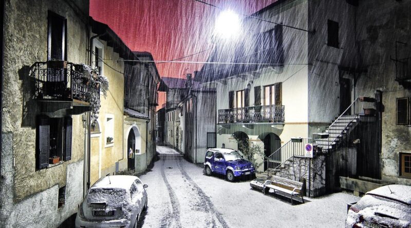 montestrutto, snow, nature, piemonte, italy, winter, village, gray village, gray snow
