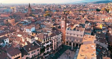 Vérone, vue du centre-ville historique