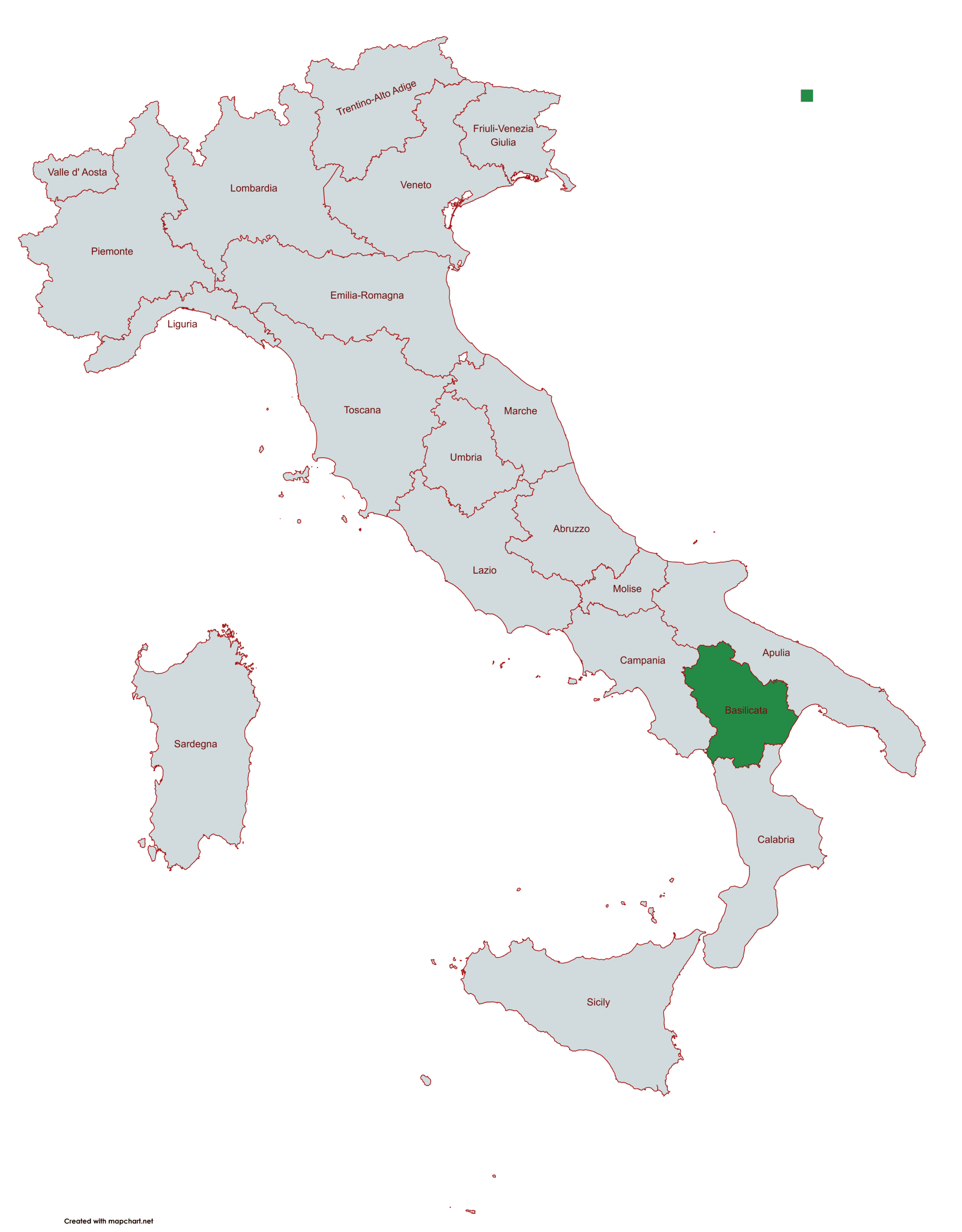 Italie, région Basilicate