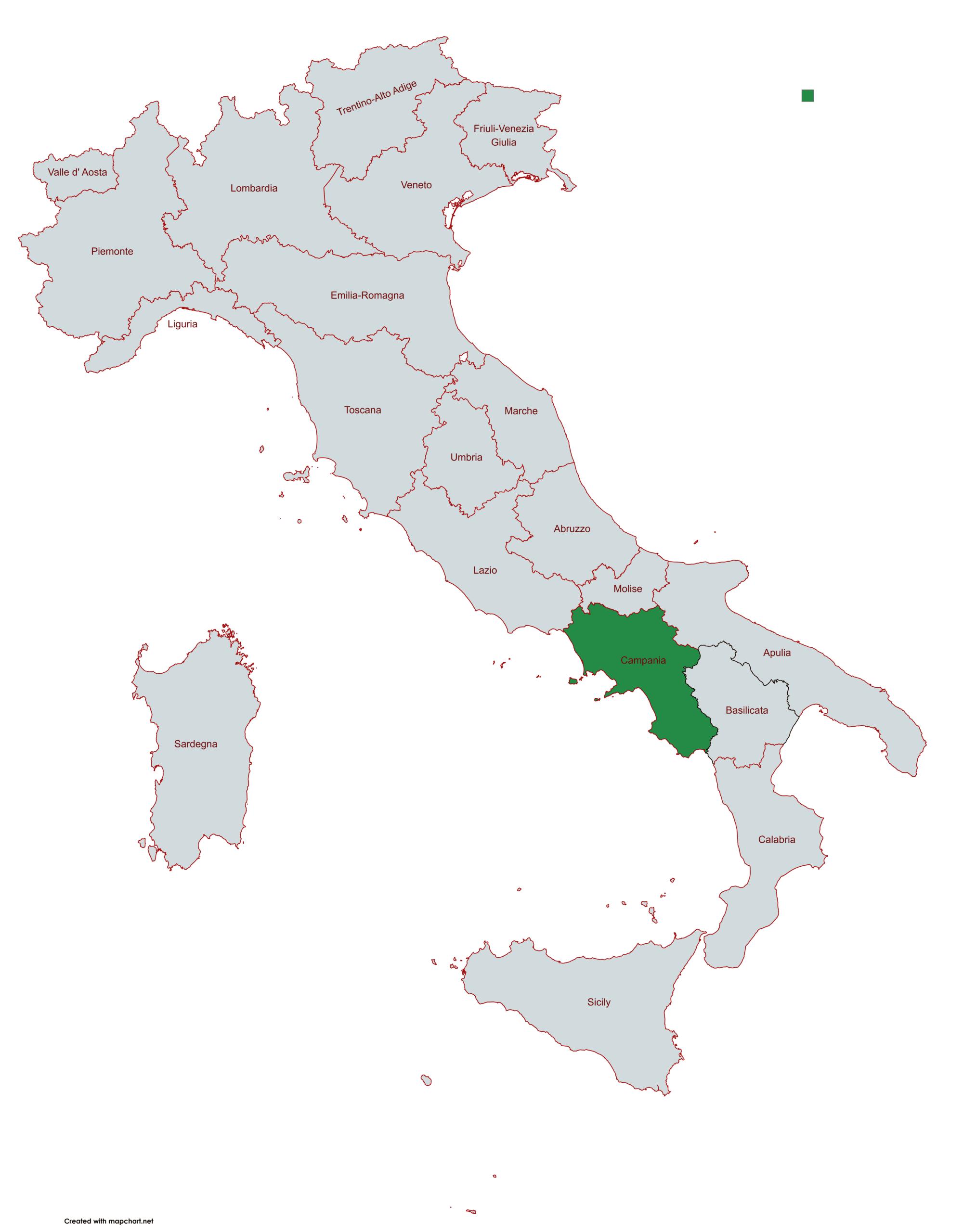 Italie, région Campanie