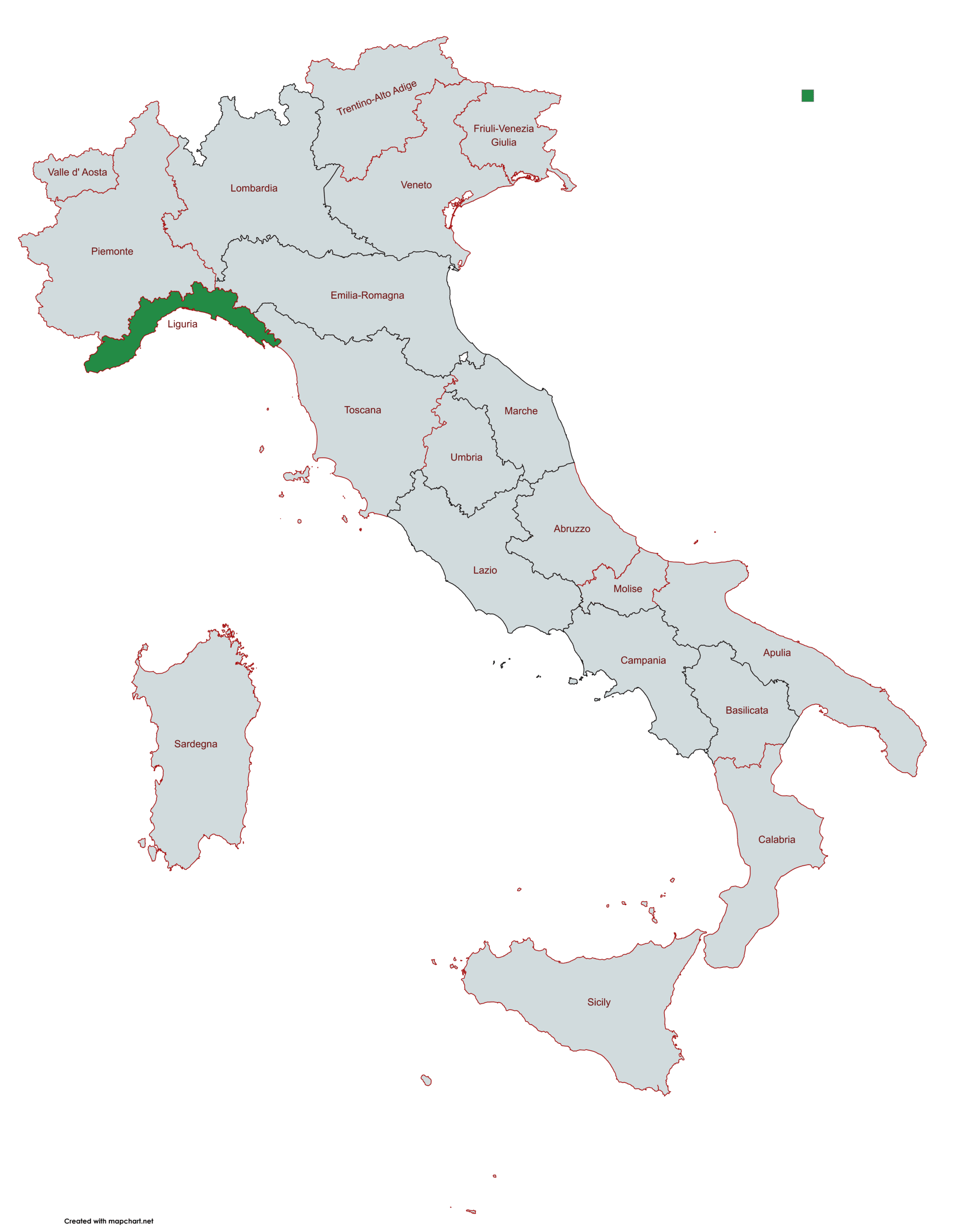Italie, région Ligurie