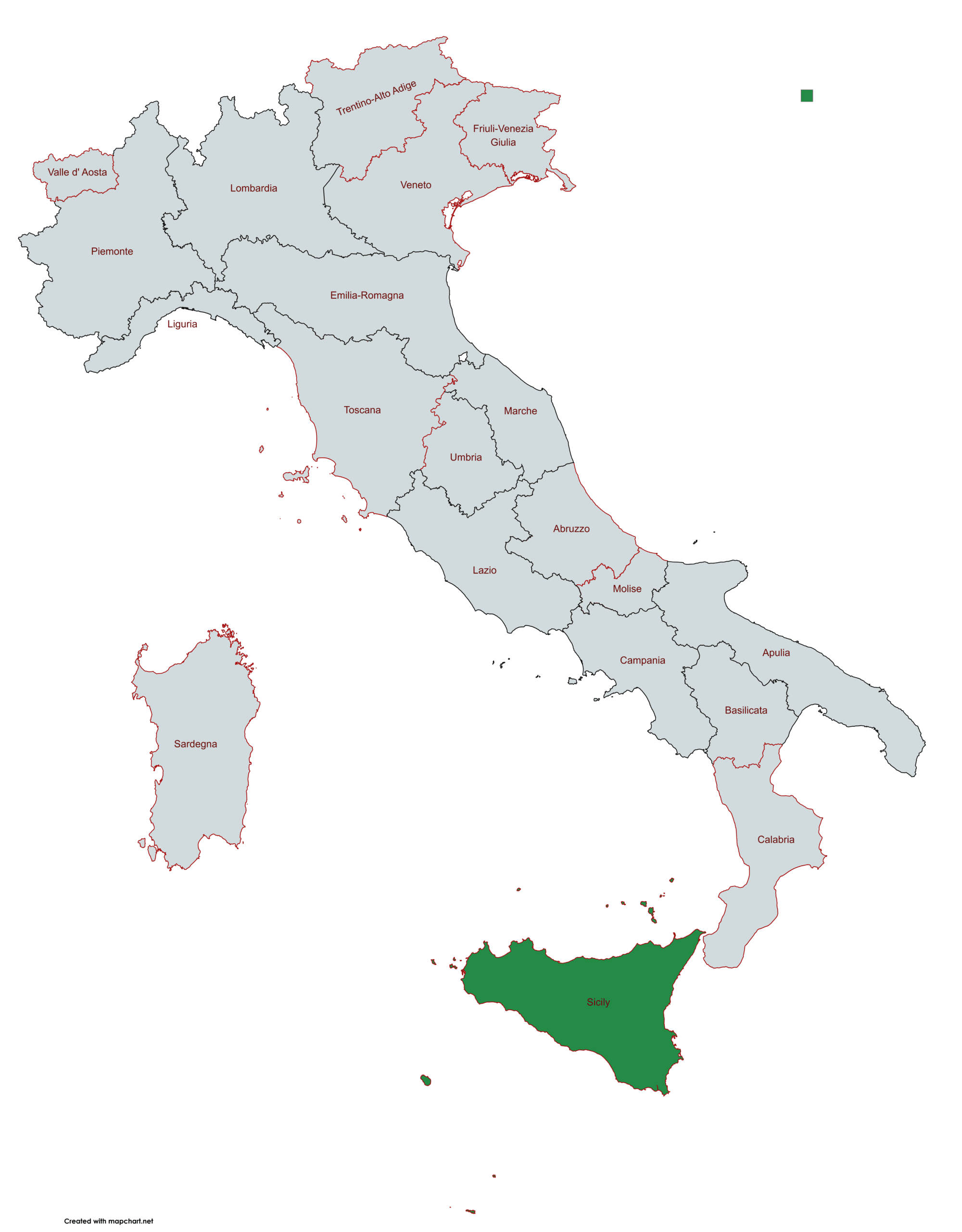 Italie, région Sicile