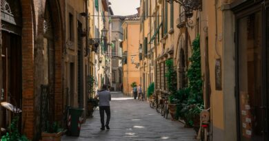 Lucques (Lucca) - Rue piétonne du centre historique