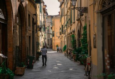 Lucques (Lucca) - Rue piétonne du centre historique