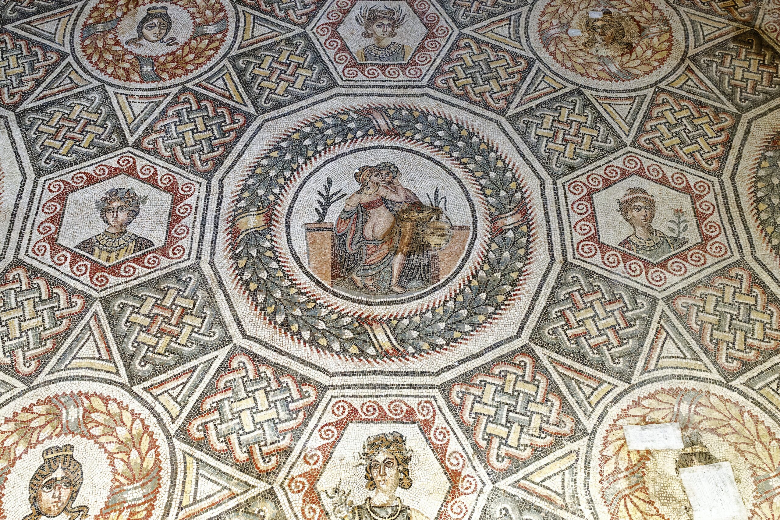 Villa del Casale - Détails du sol dans l'une des chambres à coucher