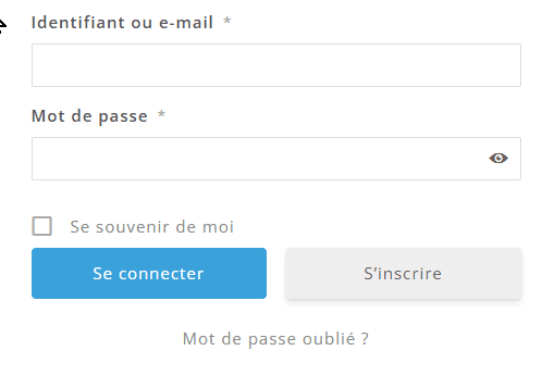 Formulaire - Se connecter