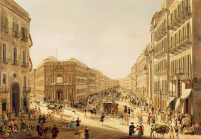 Naples - Vue de la via Toledo au XIX ième siècle (Peinture par Giacinto Gigante)