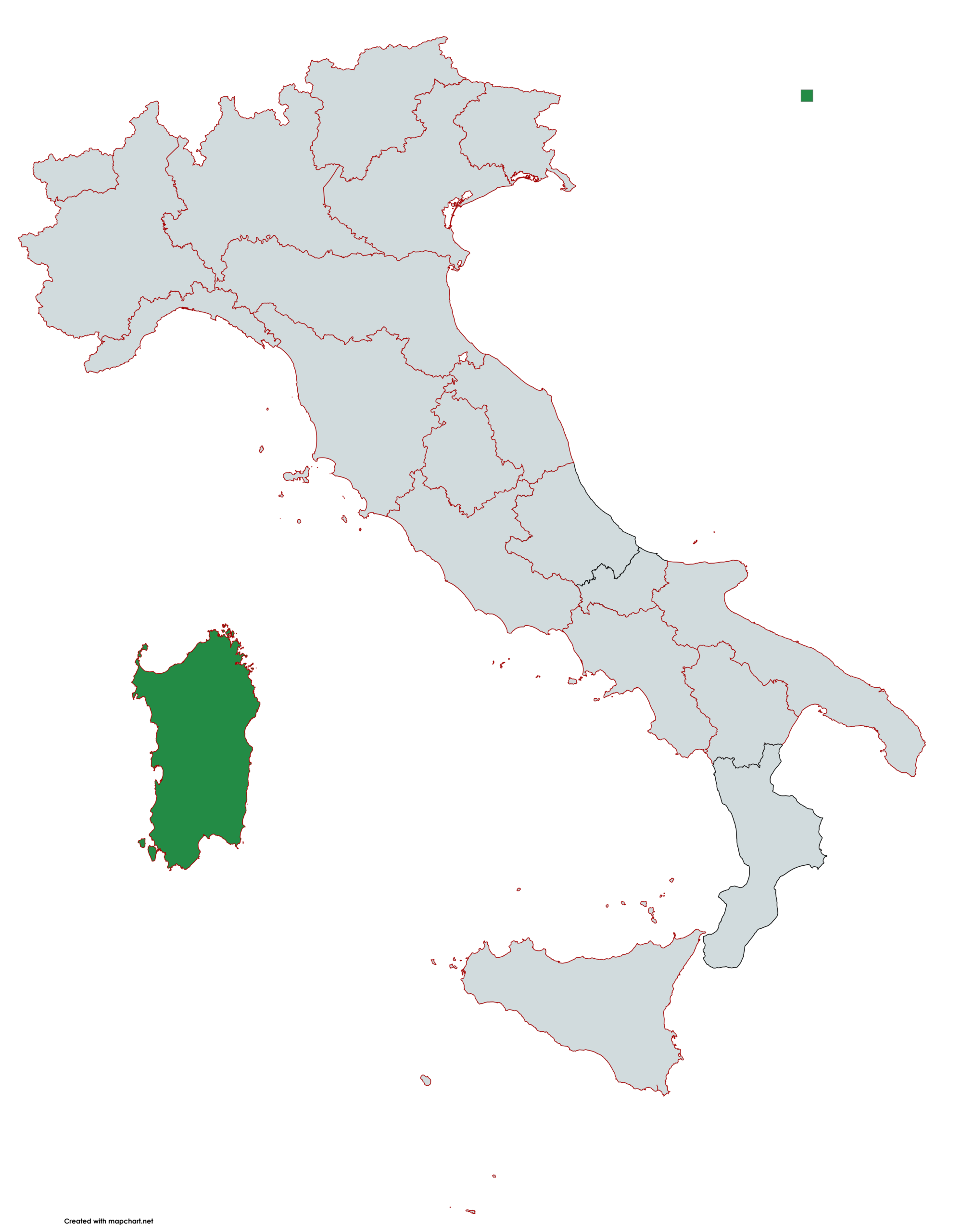 Italie, région Sardaigne